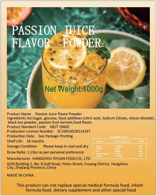 Passion Juice Flavor Powder